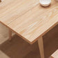 Mesa de comedor de rectángulo de madera natural Ceniza Mesa moderna con 4 patas