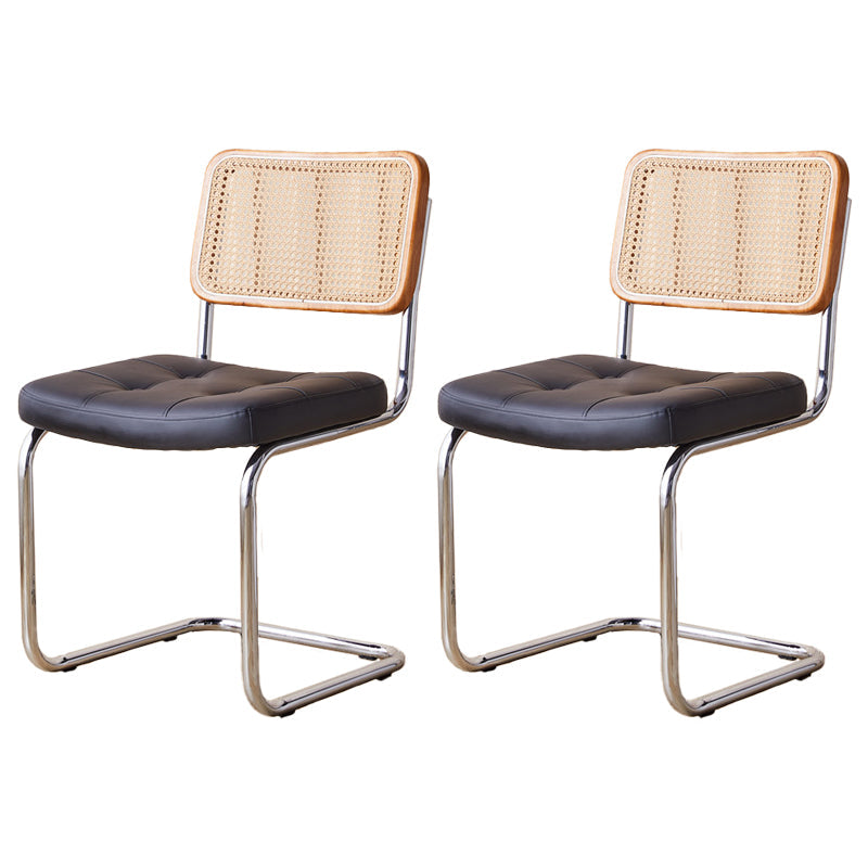 Contemporary Side Chairs Upholstered Armless Dining Chairs for Home