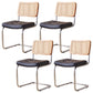 Contemporary Side Chairs Upholstered Armless Dining Chairs for Home