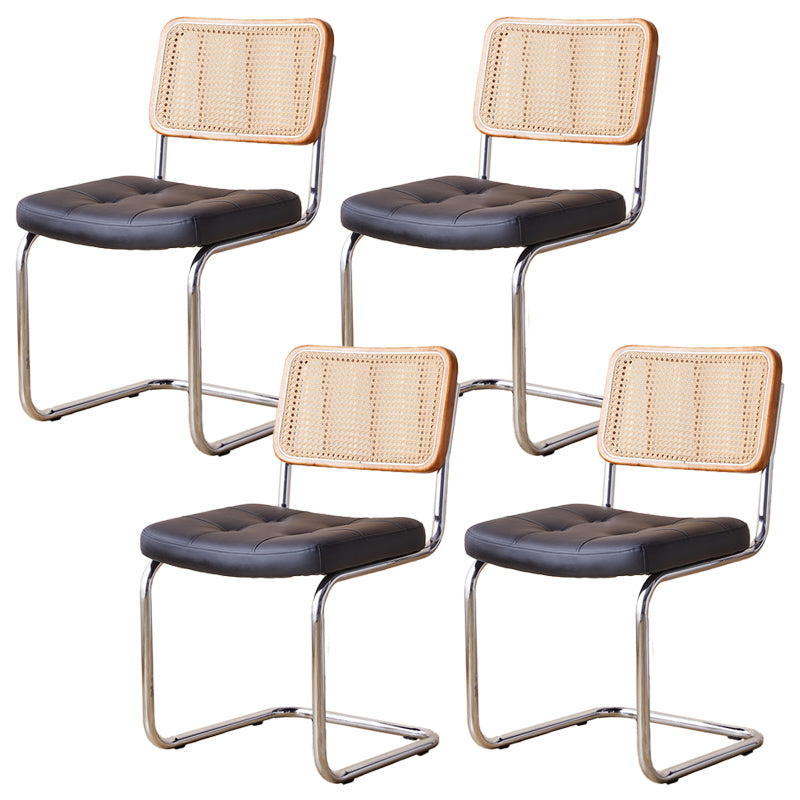 Contemporary Side Chairs Upholstered Armless Dining Chairs for Home