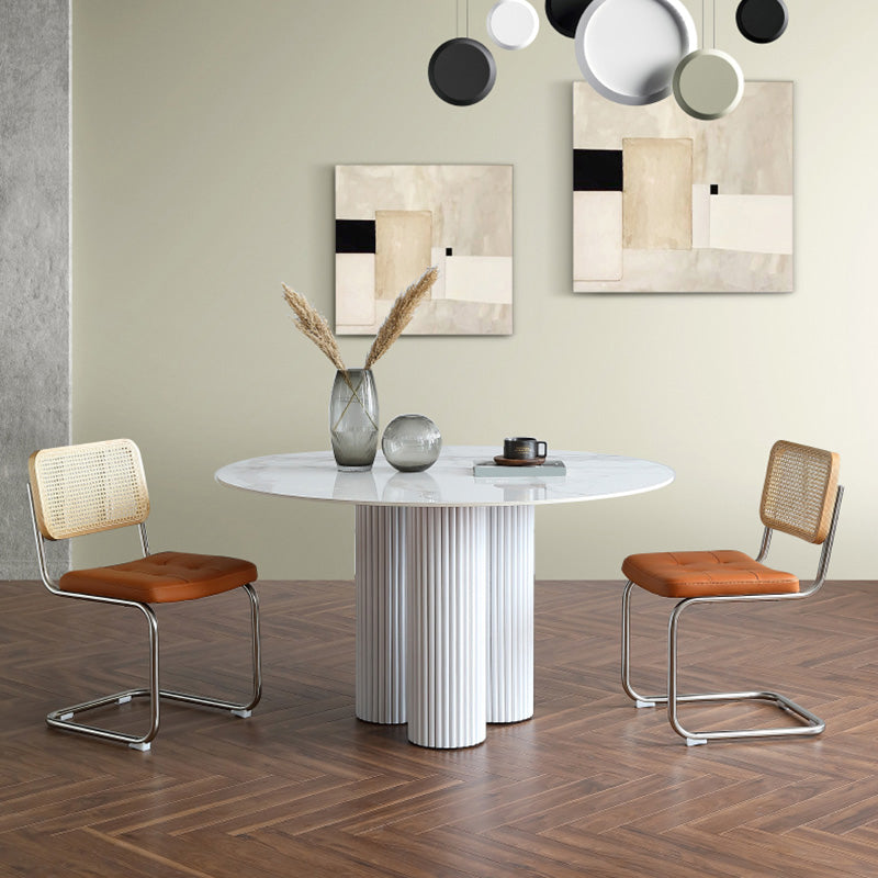 Contemporary Side Chairs Upholstered Armless Dining Chairs for Home