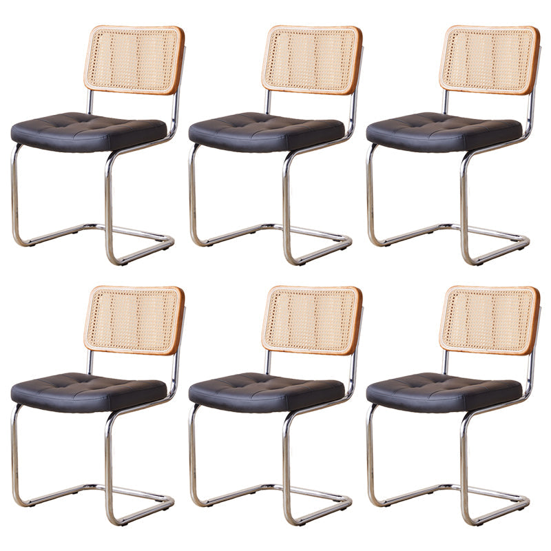 Contemporary Side Chairs Upholstered Armless Dining Chairs for Home