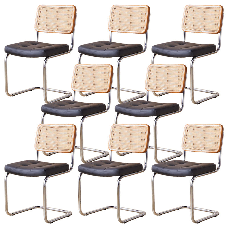 Contemporary Side Chairs Upholstered Armless Dining Chairs for Home