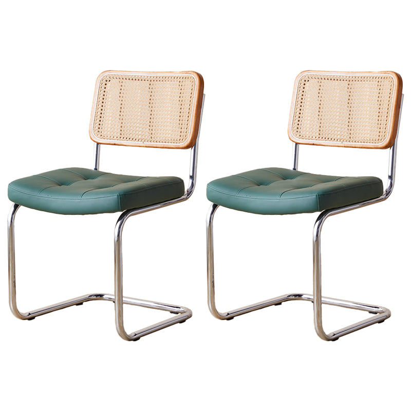 Contemporary Side Chairs Upholstered Armless Dining Chairs for Home