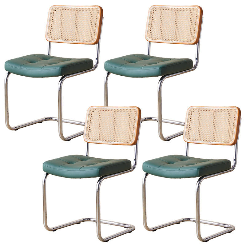 Contemporary Side Chairs Upholstered Armless Dining Chairs for Home
