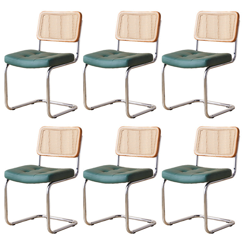 Contemporary Side Chairs Upholstered Armless Dining Chairs for Home