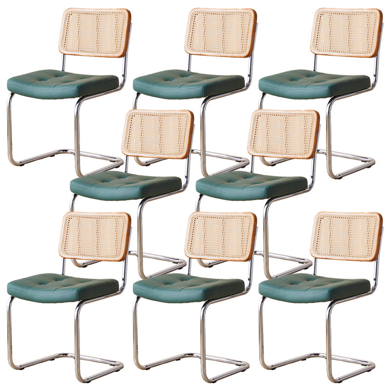 Contemporary Side Chairs Upholstered Armless Dining Chairs for Home