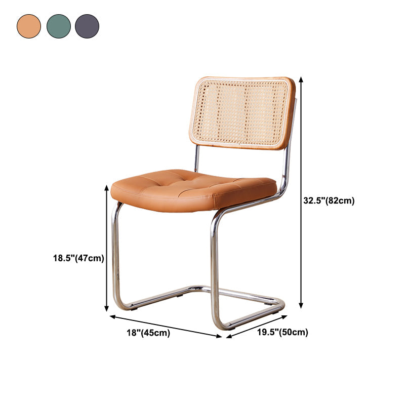 Contemporary Side Chairs Upholstered Armless Dining Chairs for Home