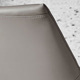 Modern Gray Dining Side Chair Faux Leather Armless Dining Chairs Clearhalo 'Dining Chairs' 'Dining Tables & Seating' 'dining_chair' 'furn' 'furn_dining_chair' 'Furniture' 'Kitchen & Dining Furniture' 5597873