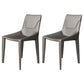 Faux Leather Armless Dining Chairs Upholstered Dining Chairs