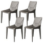 Faux Leather Armless Dining Chairs Upholstered Dining Chairs