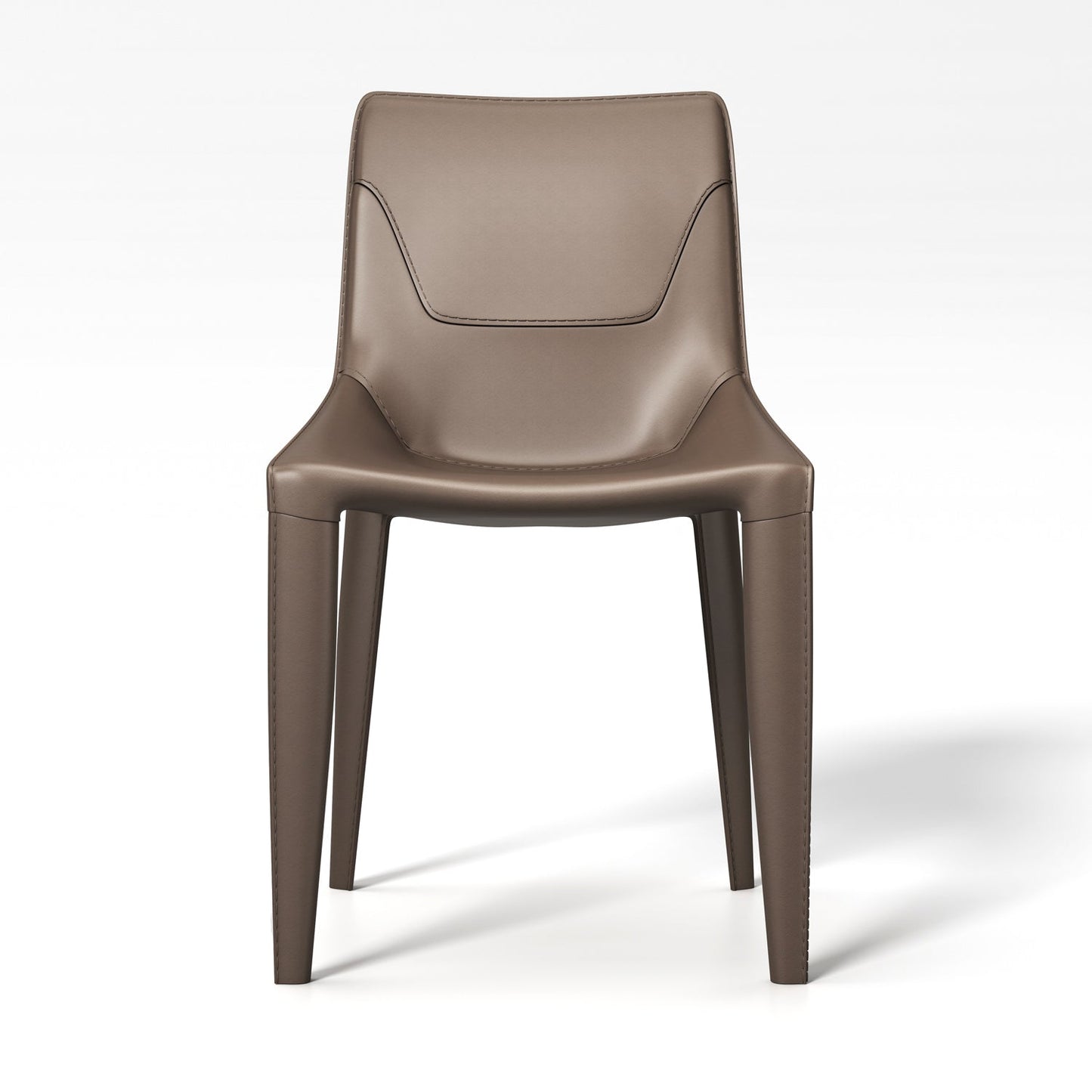 Faux Leather Armless Dining Chairs Upholstered Dining Chairs