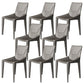 Faux Leather Armless Dining Chairs Upholstered Dining Chairs