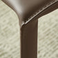 Faux Leather Armless Dining Chairs Upholstered Dining Chairs