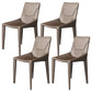 Faux Leather Armless Dining Chairs Upholstered Dining Chairs