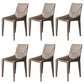 Faux Leather Armless Dining Chairs Upholstered Dining Chairs