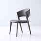 Contemporary Gray Dining Accent Chair Faux Leather Dining Side Chair