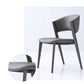 Contemporary Gray Dining Accent Chair Faux Leather Dining Side Chair