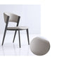 Contemporary Gray Dining Accent Chair Faux Leather Dining Side Chair