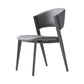 Contemporary Gray Dining Accent Chair Faux Leather Dining Side Chair