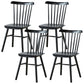 Solid Wood Armless Dining Chairs Contemporary Dining Accent Chair Black 4 Piece Set Clearhalo 'Dining Chairs' 'Dining Tables & Seating' 'dining_chair' 'furn' 'furn_dining_chair' 'Furniture' 'Kitchen & Dining Furniture' 5597945