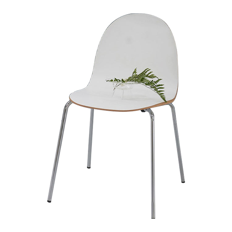 Silla de acento de comedor de madera maciza sillas de comedor lateral contemporáneas