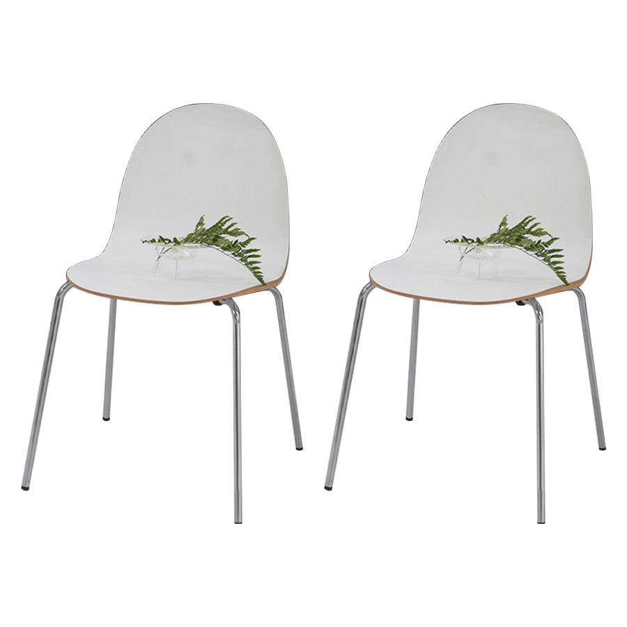 Silla de acento de comedor de madera maciza sillas de comedor lateral contemporáneas