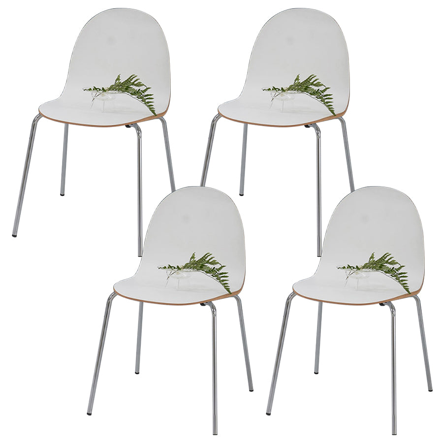 Silla de acento de comedor de madera maciza sillas de comedor lateral contemporáneas