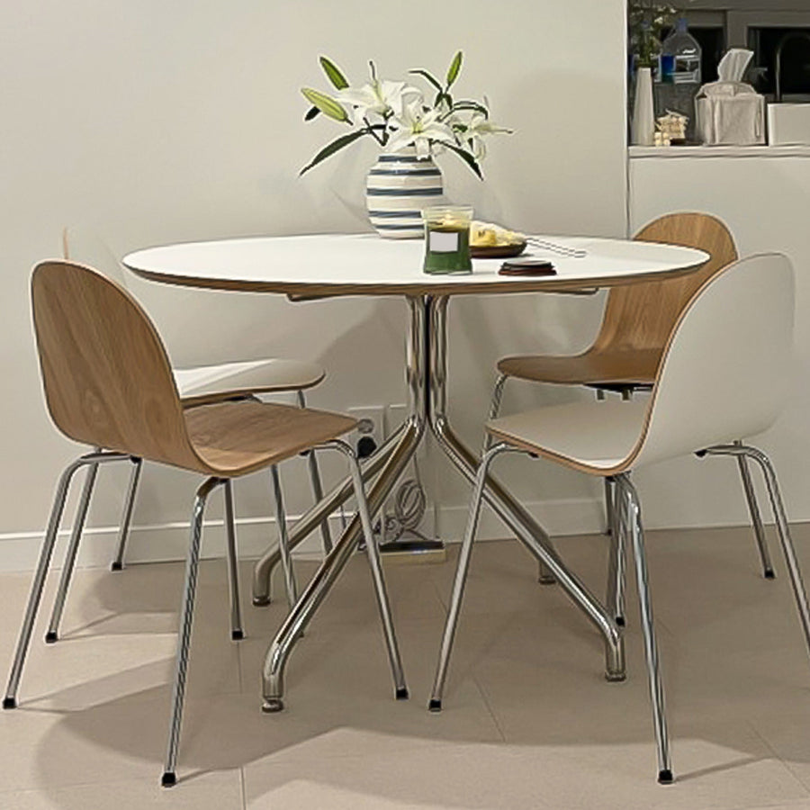 Silla de acento de comedor de madera maciza sillas de comedor lateral contemporáneas