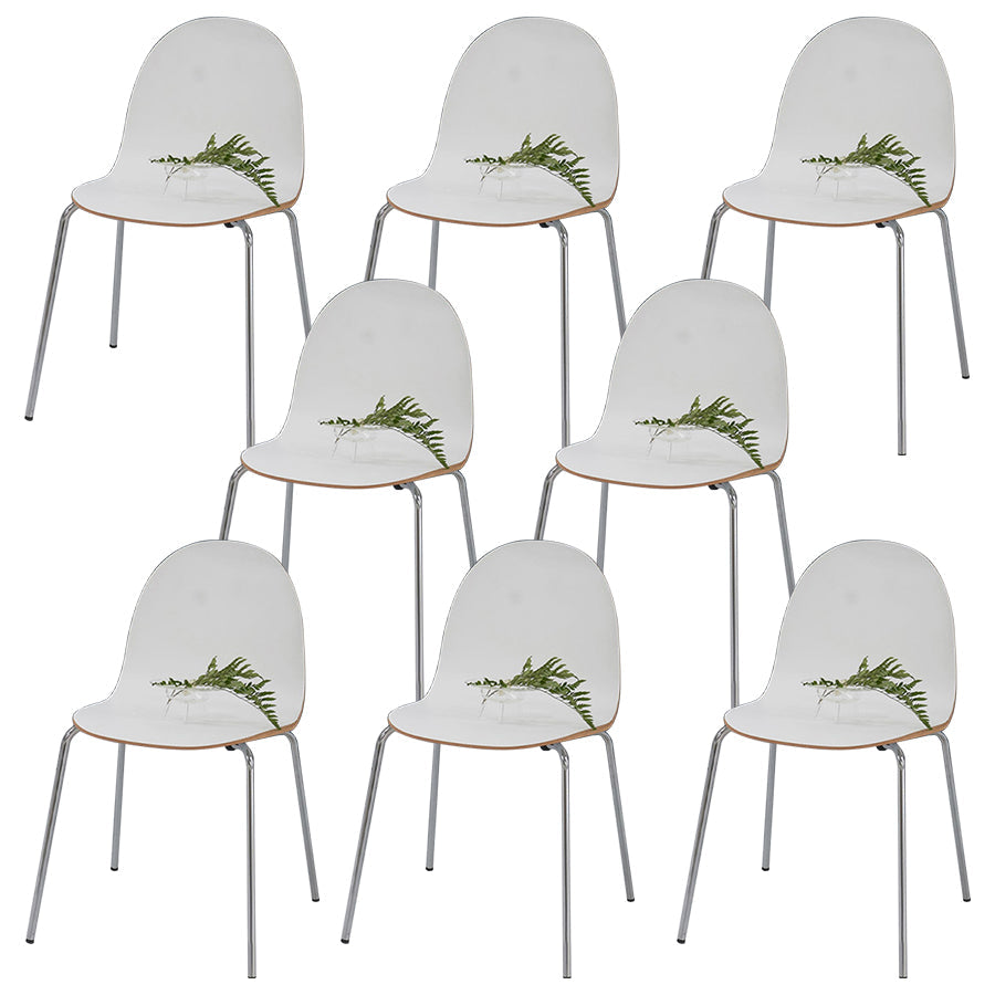 Silla de acento de comedor de madera maciza sillas de comedor lateral contemporáneas