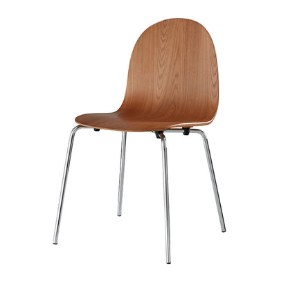 Silla de acento de comedor de madera maciza sillas de comedor lateral contemporáneas