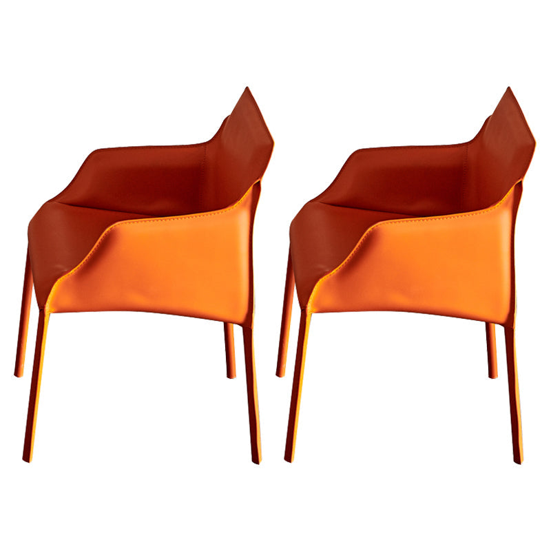 Silla de comedor tapizada para la silla de cuero de cuero para casa para casa