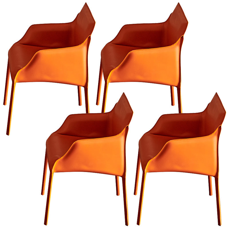 Silla de comedor tapizada para la silla de cuero de cuero para casa para casa