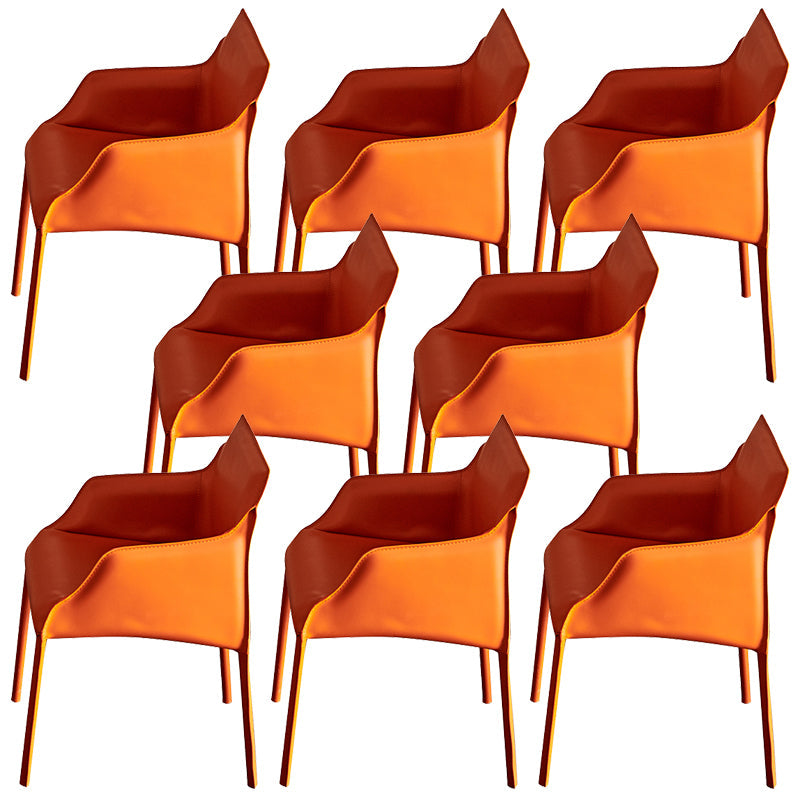 Silla de comedor tapizada para la silla de cuero de cuero para casa para casa