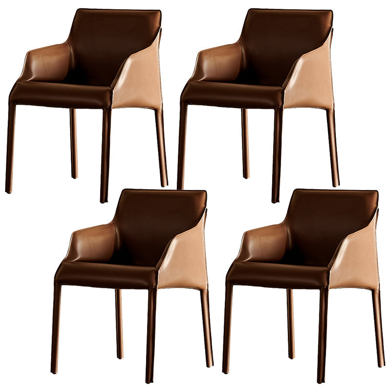 Silla de comedor tapizada para la silla de cuero de cuero para casa para casa