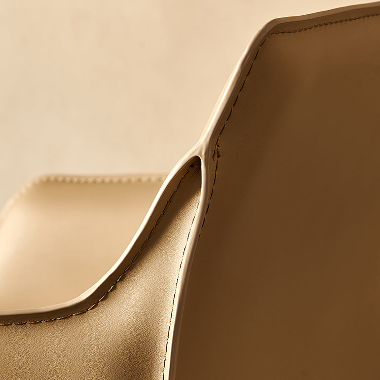 Silla de comedor tapizada para la silla de cuero de cuero para casa para casa