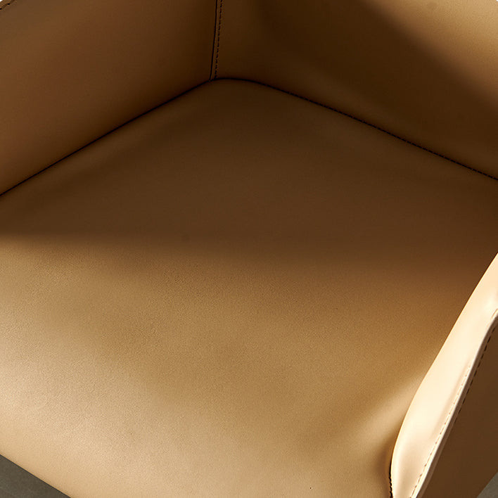 Silla de comedor tapizada para la silla de cuero de cuero para casa para casa