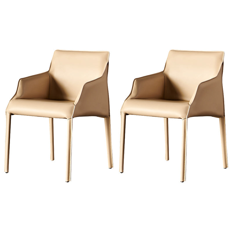 Silla de comedor tapizada para la silla de cuero de cuero para casa para casa