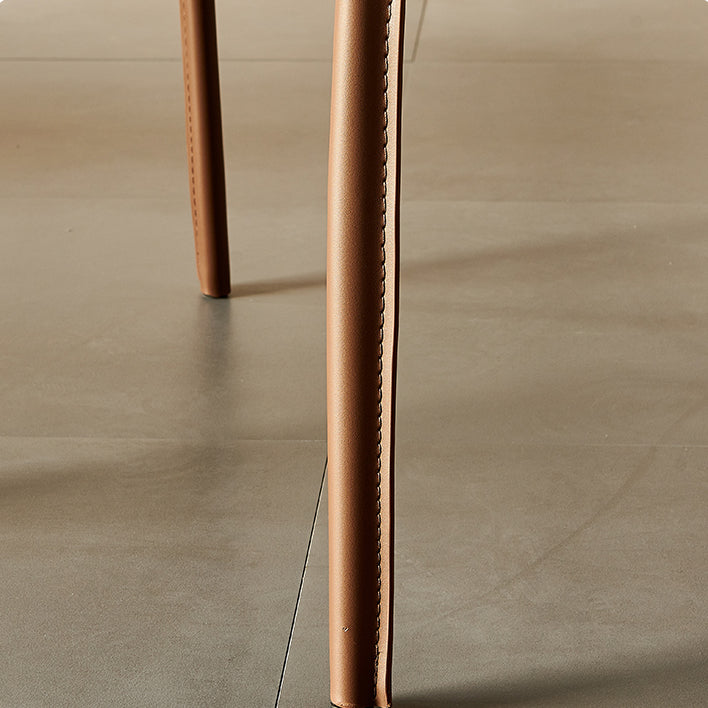 Silla de comedor tapizada para la silla de cuero de cuero para casa para casa