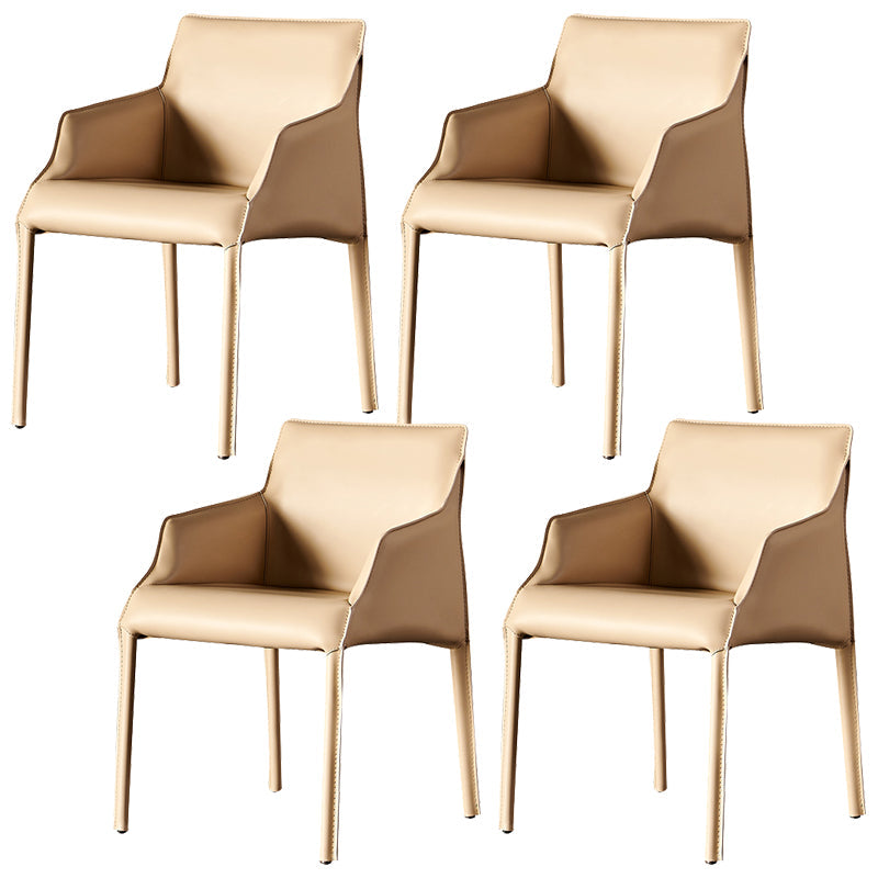 Silla de comedor tapizada para la silla de cuero de cuero para casa para casa