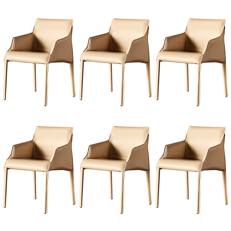 Silla de comedor tapizada para la silla de cuero de cuero para casa para casa