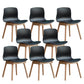 Natural Beech Legs Side Chair Scandinavian Armless Dining Chairs Black 8 Piece Set Clearhalo 'Dining Chairs' 'Dining Tables & Seating' 'dining_chair' 'furn' 'furn_dining_chair' 'Furniture' 'Kitchen & Dining Furniture' 5598140
