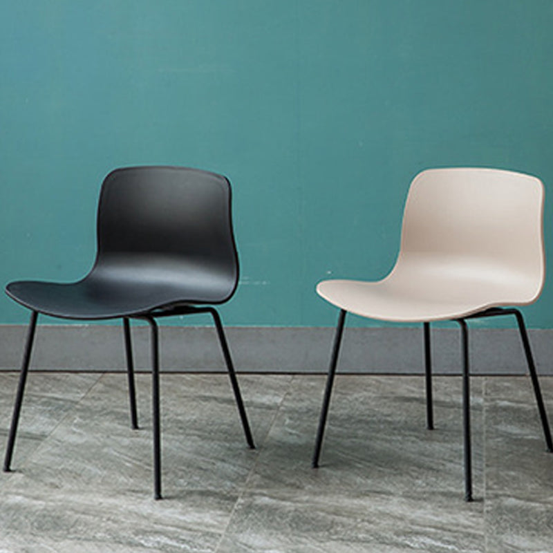 Natural Beech Legs Side Chair Scandinavian Armless Dining Chairs Clearhalo 'Dining Chairs' 'Dining Tables & Seating' 'dining_chair' 'furn' 'furn_dining_chair' 'Furniture' 'Kitchen & Dining Furniture' 5598157