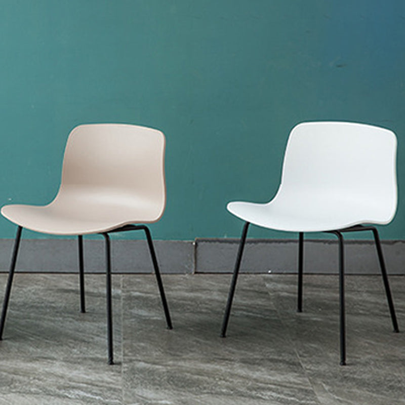 Natural Beech Legs Side Chair Scandinavian Armless Dining Chairs Clearhalo 'Dining Chairs' 'Dining Tables & Seating' 'dining_chair' 'furn' 'furn_dining_chair' 'Furniture' 'Kitchen & Dining Furniture' 5598159