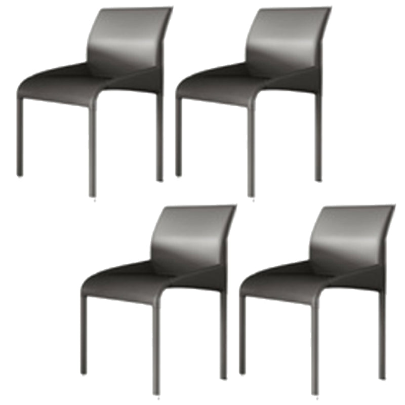 Upholstered Dining Accent Chair Faux Leather Dining Chair for Home