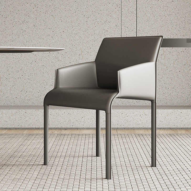 Upholstered Dining Accent Chair Faux Leather Dining Chair for Home