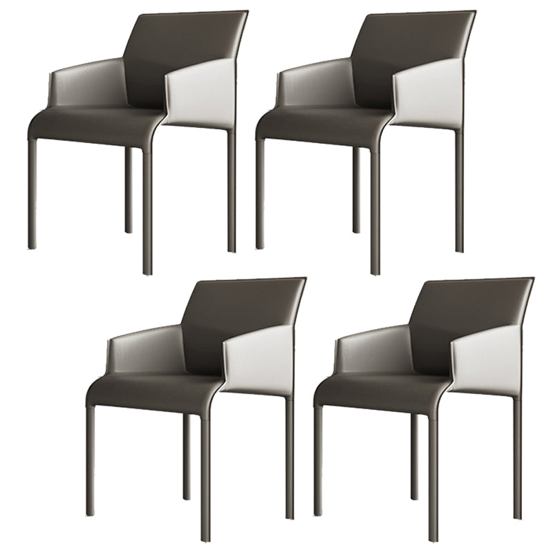 Upholstered Dining Accent Chair Faux Leather Dining Chair for Home