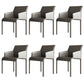 Upholstered Dining Accent Chair Faux Leather Dining Chair for Home