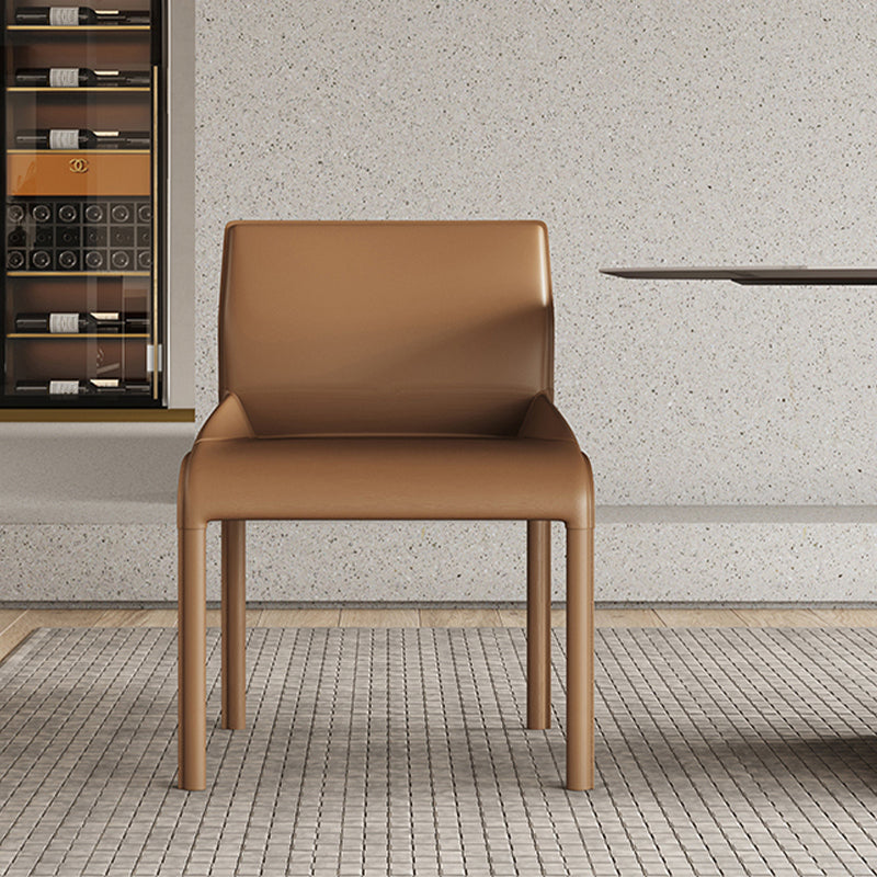 Upholstered Dining Accent Chair Faux Leather Dining Chair for Home