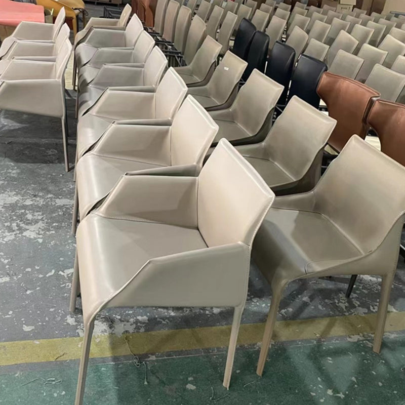 Upholstered Dining Accent Chair Faux Leather Dining Chair for Home